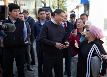 Что там с ветхим жильем в Турксибском районе? Досаев ознакомился с ходом строительства домов по программе реновации